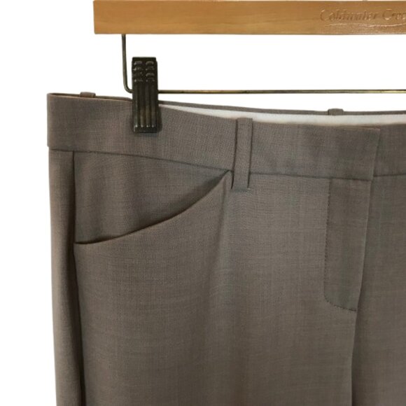 Womens Size 10 10x35 Theory Gray Max 2 Urban Stretch Wool Blend Trouser Pants - Picture 2 of 6